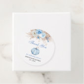 Pompoen Baby shower Dank u Bedankjes Labels (In situ)