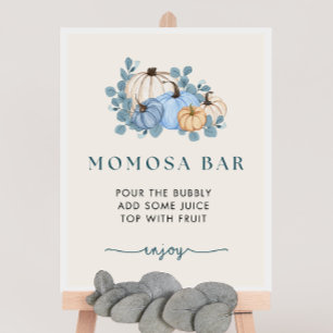 Pompoen Baby shower Momosa Bar Sign Poster