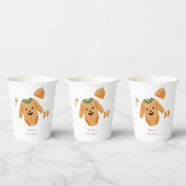Pompoen Baby shower Papieren kopjes Papieren Bekers