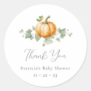 Pompoen Baby shower Party Decor Stickers
