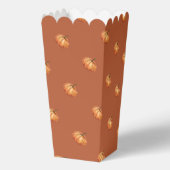 Pompoen Baby shower Popcorn Bedankdoosjes (Achterkant)