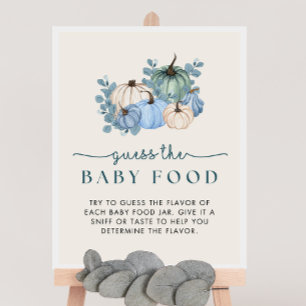 Pompoen Baby shower Raad het Baby Food Game Sign Poster