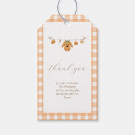Pompoen Baby shower Rechthoek Favoriet Tag Cadeaulabel
