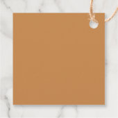 Pompoen Baby shower rustiek Sinaasappel Dank u Bedankjes Labels (Achterkant)