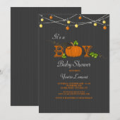 Pompoen Baby Shower Uitnodiging (Voorkant / Achterkant)