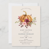 Pompoen Baby shower uitnodiging (Voorkant)