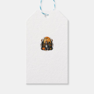 Pompoen Basset Hound kostuum op Basset Hound Hallo Cadeaulabel