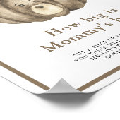 Pompoen beer Hoe groot is mama's buikspel Poster (Hoek)