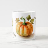 Pompoen & Bloemen Extra Grote Beker (Voorkant)