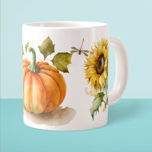 Pompoen & Bloemen Extra Grote Beker