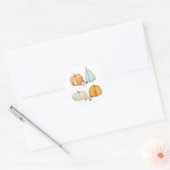 Pompoen Bloemen Thanksgiving Herfst Sticker (Envelop)