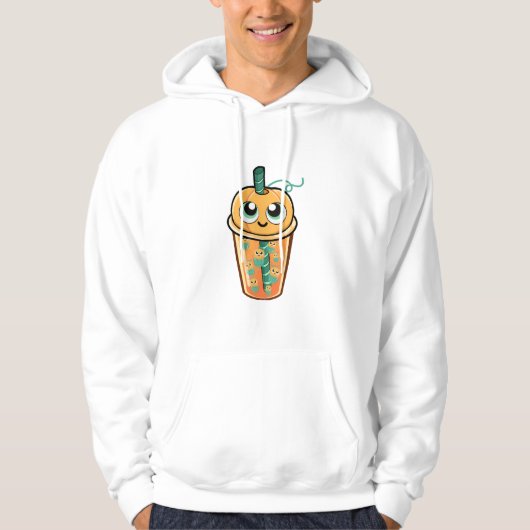 Pompoen Boba Kwal Hoodie (Voorkant)