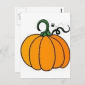 pompoen briefkaart (Voorkant / Achterkant)