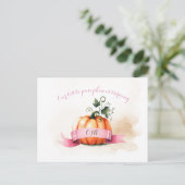 Pompoen Briefkaarten voor de Verjaardag van Meisje (Staand voorkant)