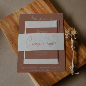 Pompoen bruiloft uitnodigingen wikkel