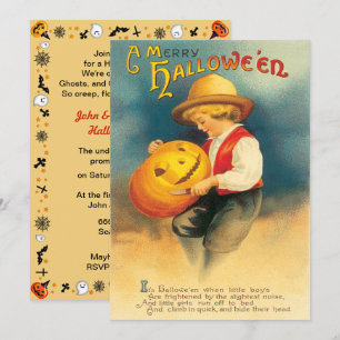  pompoen Carving Halloween Kaart
