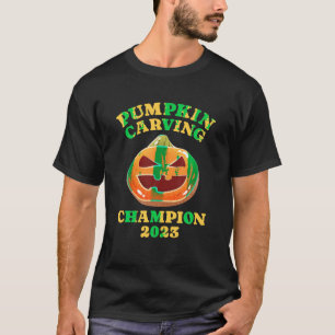 Pompoen Carving Wedstrijd Kampioen 2023 Halloween T-shirt