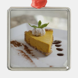 Pompoen Cheesecake Metalen Ornament