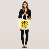 Pompoen de cavapoo-tas grote tote bag (Voorkant (model))