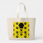 Pompoen de cavapoo-tas grote tote bag (Achterkant)