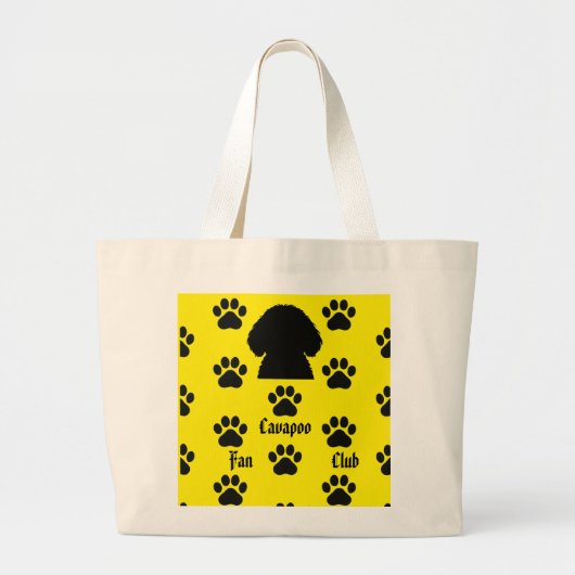 Pompoen de cavapoo-tas grote tote bag (Voorkant)