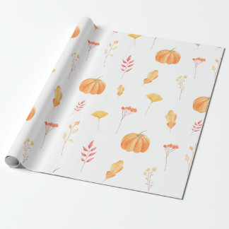 Pompoen Design Gift Wrapping Paper Cadeaupapier
