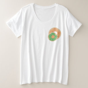 Pompoen Donuts Strooifrost Kleding Feest Grote Maat T-shirt