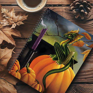 Pompoen Dragon Cauldron Halloween Notitieboek