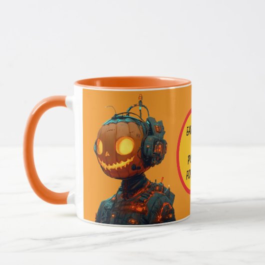 Pompoen Droid Mok (Links)
