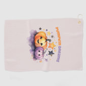 Pompoen dromen golfhanddoek (Horizontaal)