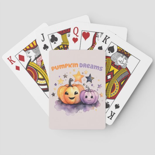 Pompoen dromen pokerkaarten (Achterkant)
