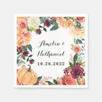 Pompoen Elegante Herfst Bloemen Rustieke Thema Bru
