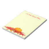 Pompoen en bladeren notitieblok (Gedraaid)