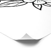 Pompoen en Bloemen Wall Art Poster – Autumn Harves Perfect Poster (Hoek)