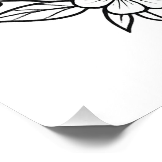 Pompoen en Bloemen Wall Art Poster – Autumn Harves Perfect Poster (Hoek)