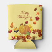 Pompoen en herfstbladeren blikjeskoeler (Achterkant)