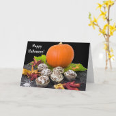 Pompoen en Kaart Cupcakes (Gele Bloem)