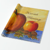 Pompoen en Nuts Cadeaupapier (Uitgerold)