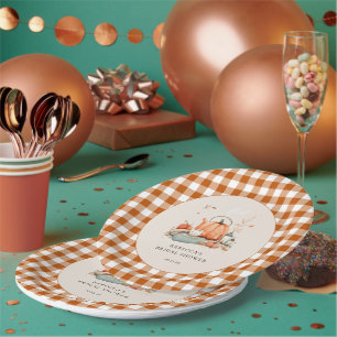 Pompoen en specerij en alles lekker Baby shower Papieren Bordje