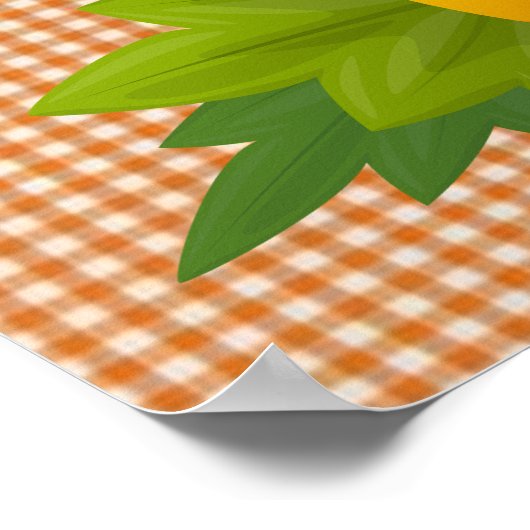 Pompoen en wijngaarden Poster (Hoek)