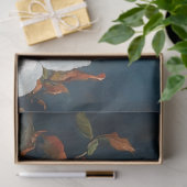 Pompoen en witte magnolia's tissuepapier (Geschenk)