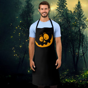 Pompoen Face, eenvoudig en elegant Halloween-Schor Schort