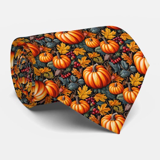 Pompoen Fancy Stropdas (Opgerold)