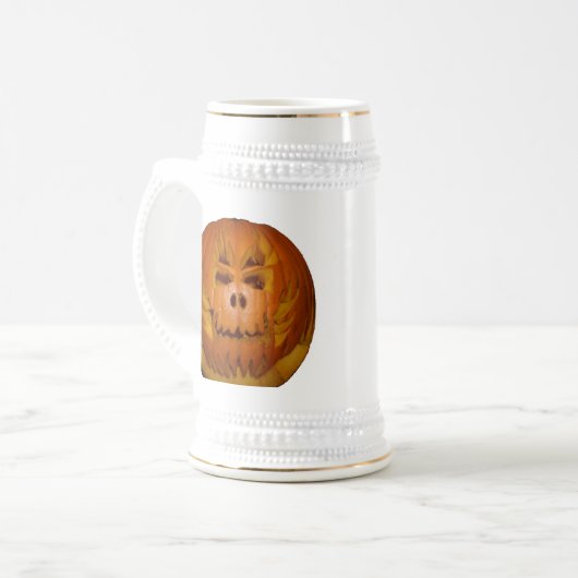 Pompoen, Flaming Skull Bierpul (Voorkant links)