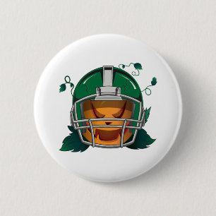 Pompoen football Halloween Ronde Button 5,7 Cm