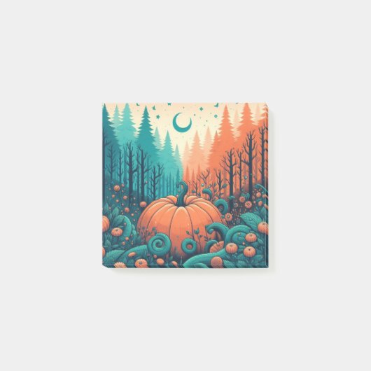Pompoen Fun Herfst Thanksgiving Sinaasappel Fall B Post-it® Notes (Voorkant)