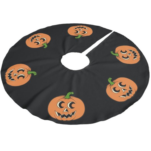  pompoen, geborsteld polyester kerstboom rok (Gekanteld)