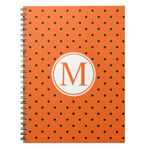 Pompoen Geïnspireerd Halloween Monogram   Gastenbo Notitieboek