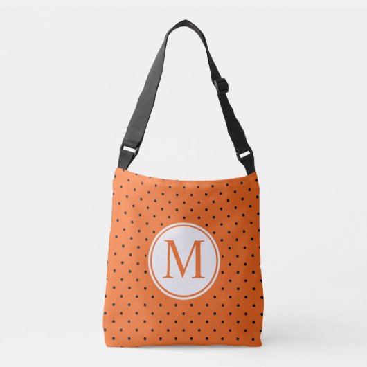 Pompoen Geïnspireerd Halloween Monogram | Tote bag (Voorkant)
