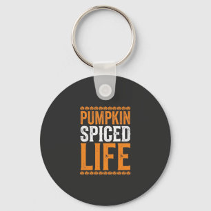 Pompoen gekruid leven Halloween typografie ontwerp Sleutelhanger